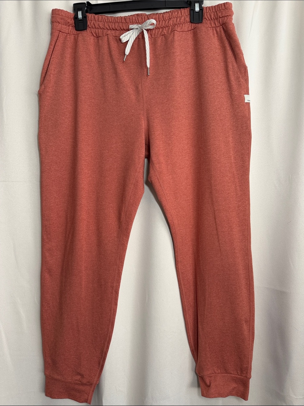 Vuori Performance Jogger Pants Cinnamon Heather Womens Large VW303 Orange Rust